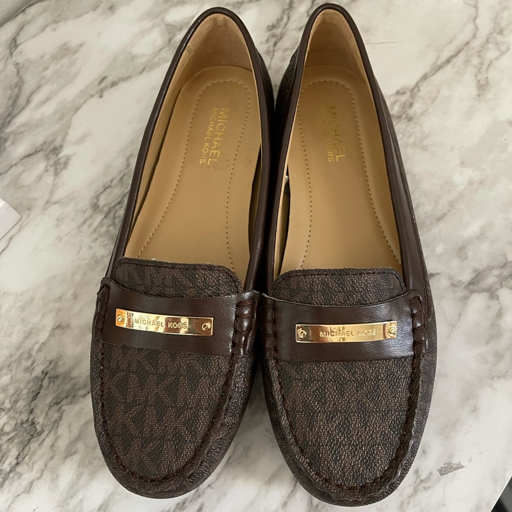 Michael Kors Leather Moccasins